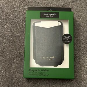 Kate Spade Charcoal Magnetic Wallet